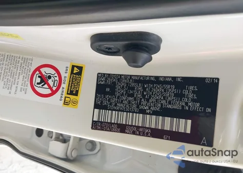 2014 Toyota Highlander Limited V6 z USA, uszkodzony, nr VIN 5TDYKRFH7ES013783